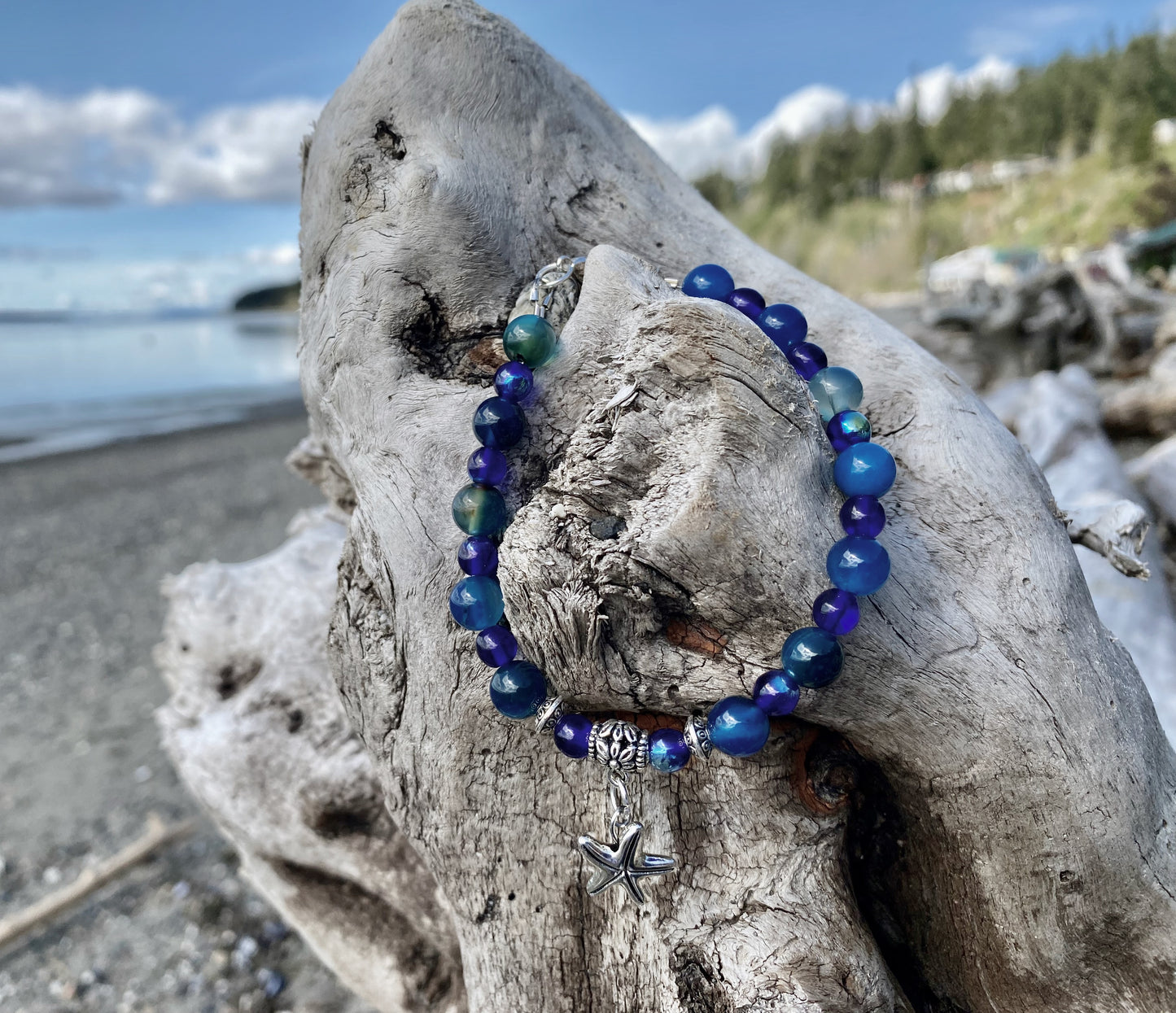 beach bracelet, boho jewelry, starfish beach bracelet