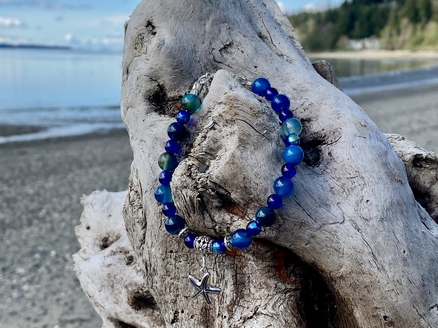 beach bracelet, boho jewelry, starfish beach bracelet