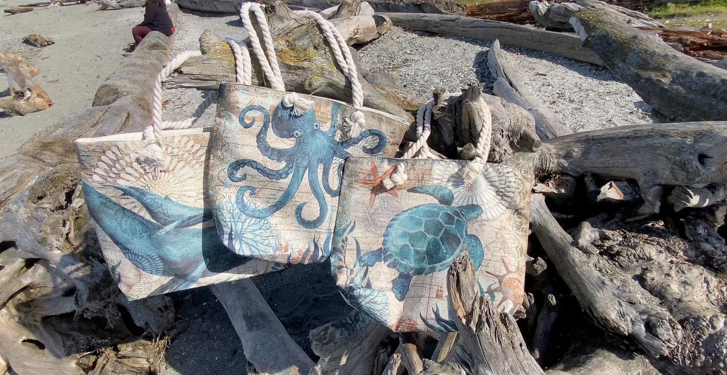 Boho Coastal Beach Bags Totes
