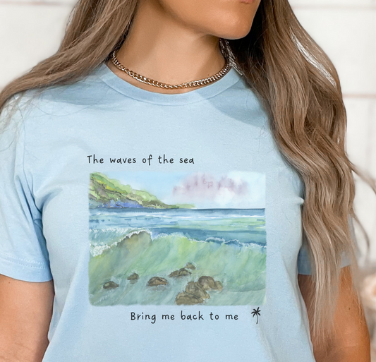 Watercolor Waves of the Sea shirt