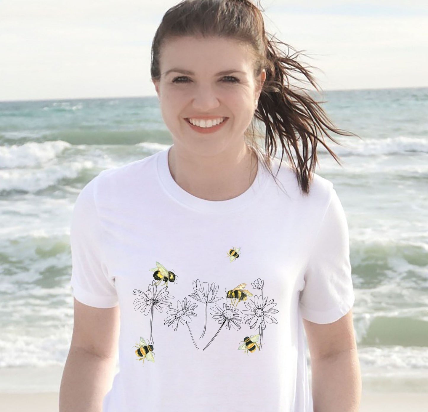 Buzzing Bee Watercolor Shirt