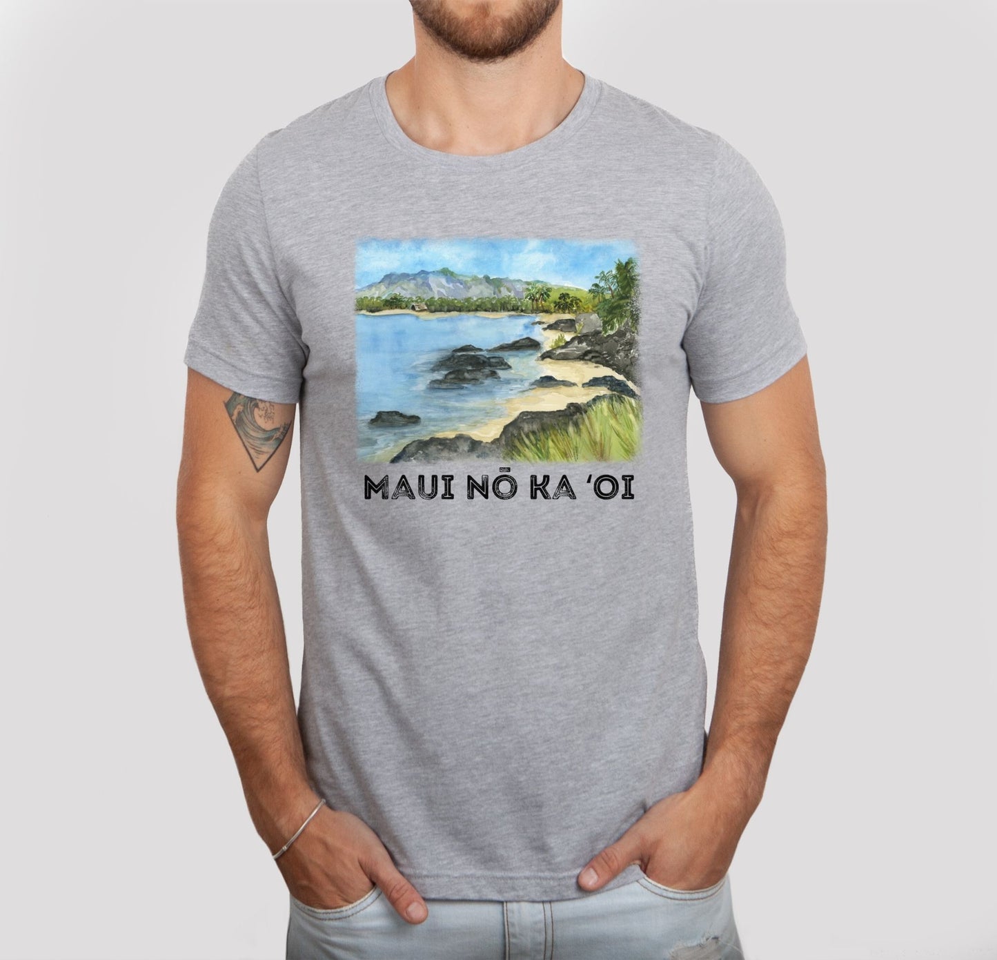 Maui NO Ka OI Watercolor shirt