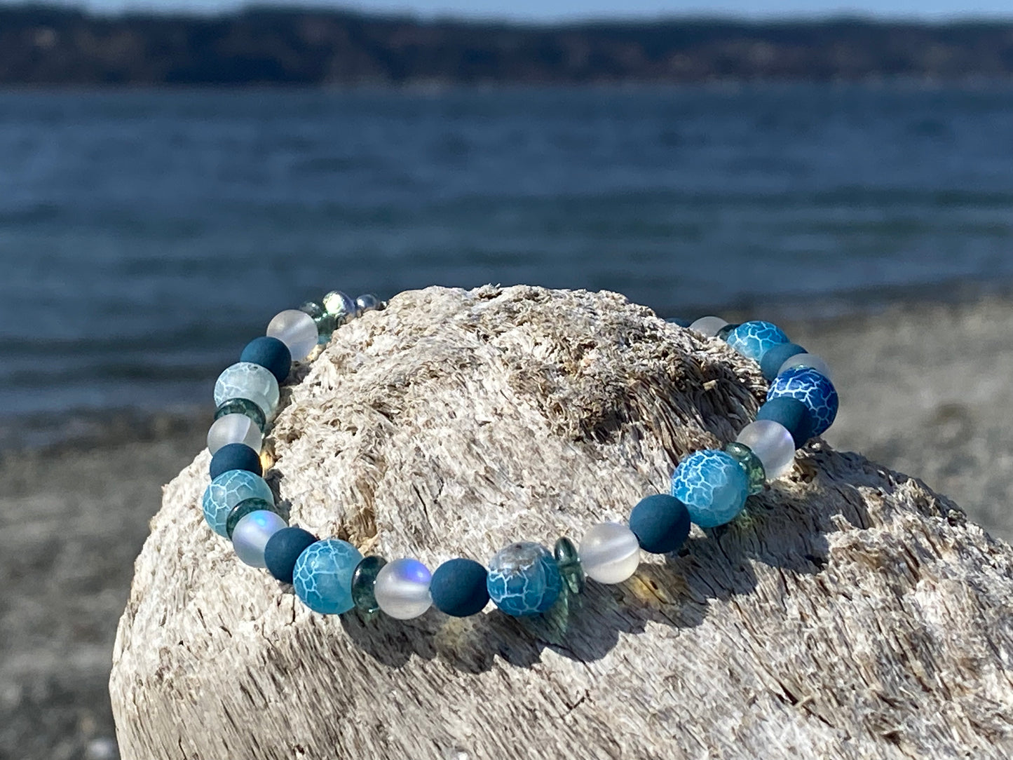 Blue Ocean Waves Bracelet