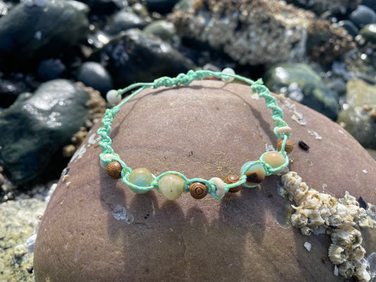 Seafoam Beach girl braided Bracelet