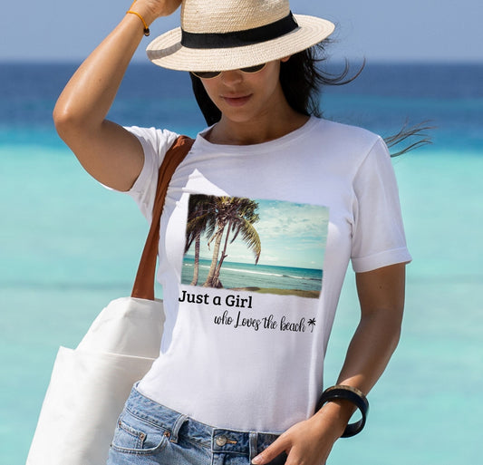 Just a Girl Who Loves The Beach Tee Shirt