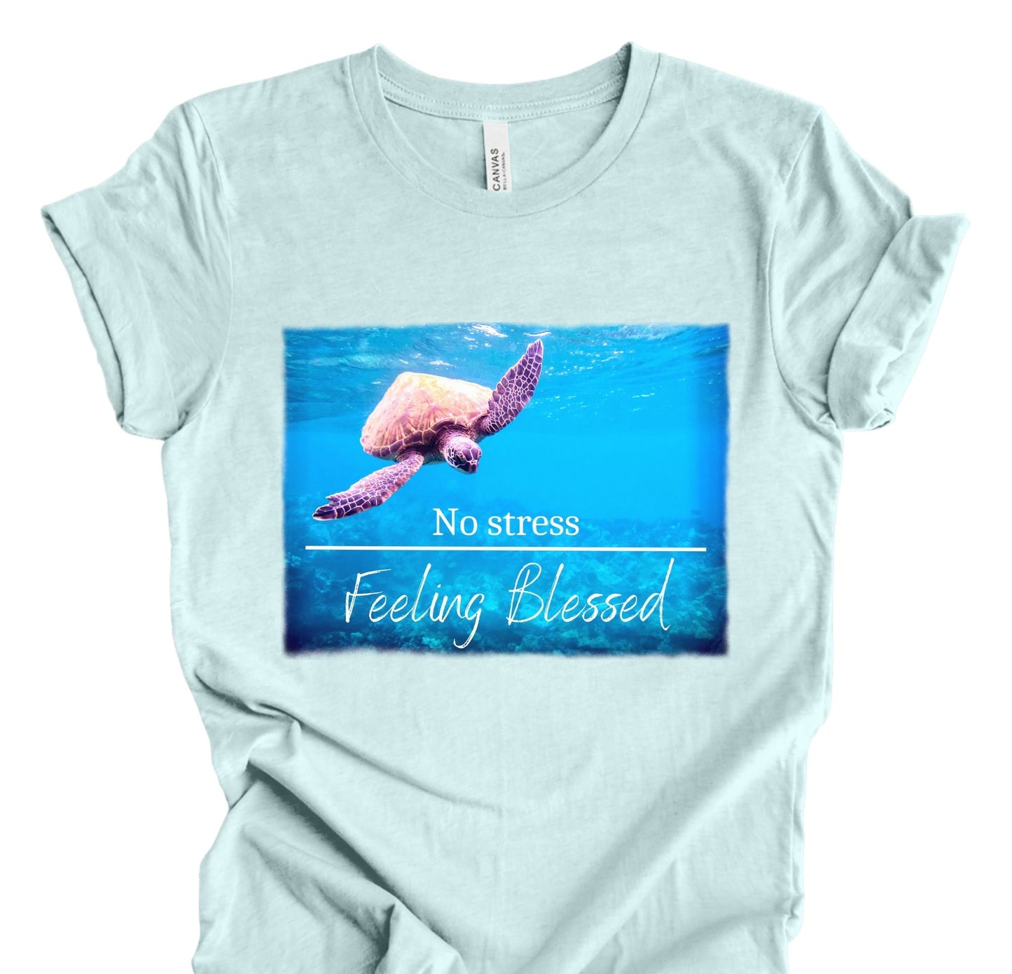No Stress feeling Blessed Turtle Shirt